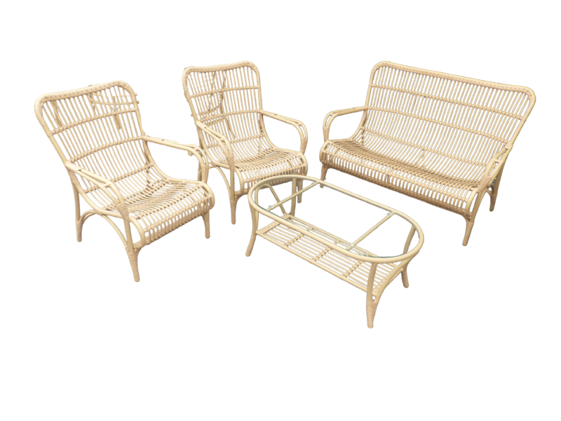 Eurofleur Aanbieding Tahiti loungeset light bamboo Eurofleur Aanbieding - Eurofleur aanbieding - Bruin