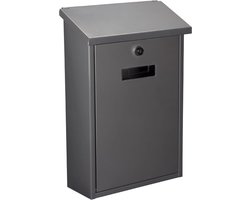 Toolland Brievenbus Rio Zilver - - Grijs