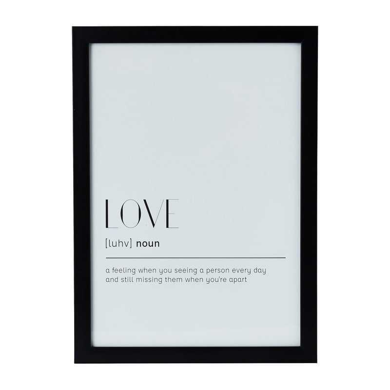 Fotolijst basic - zwart - 21x30 cm