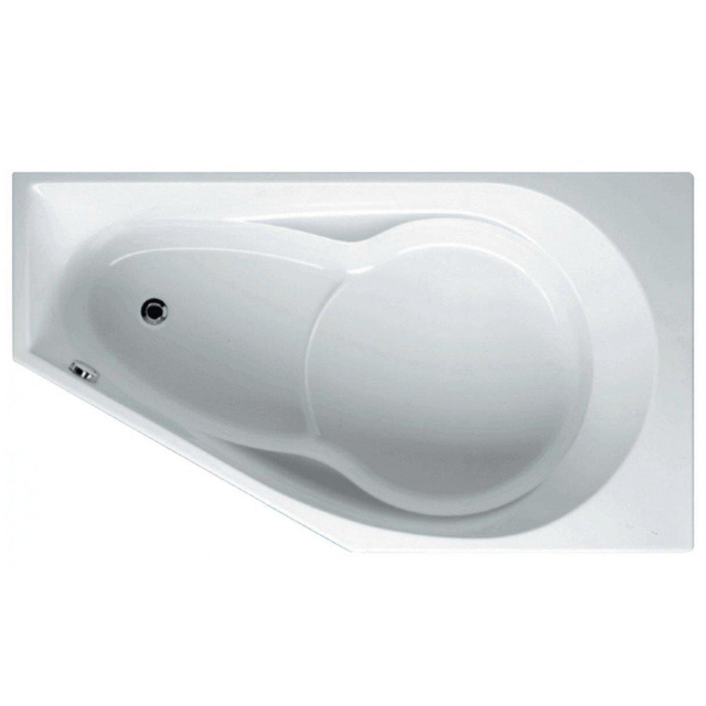 Riho RIHO Yukon ligbad 160x90cm Hoekopstelling Rechts Wit glans B009001005