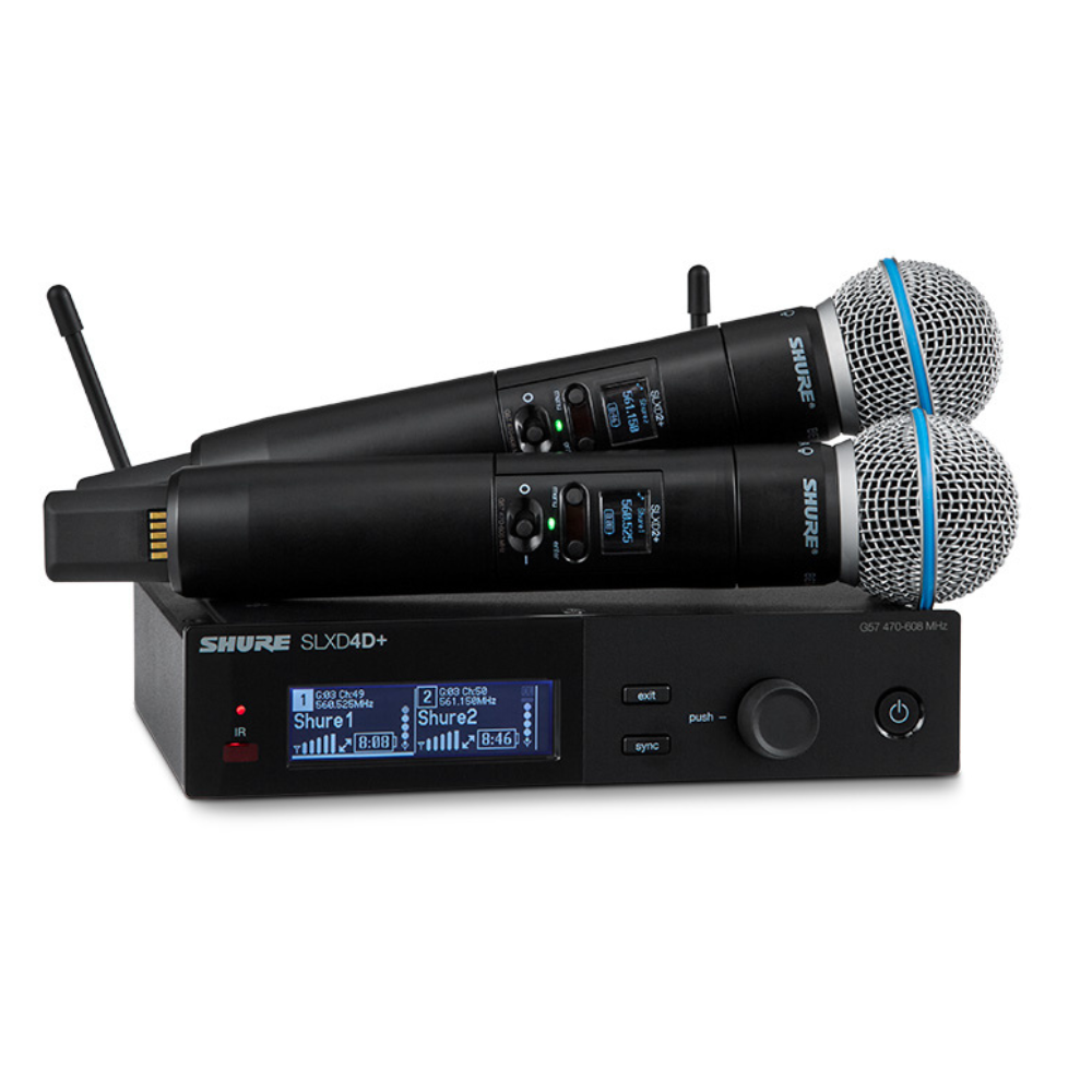 Shure Shure SLXD24D+E/B58 Dubbele draadloze Beta58A microfoon set