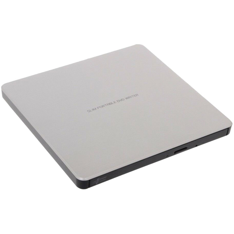 Hitachi - LG GP60NS60 Slim Portable DVD-Writer - DVD writer - USB 2.0 - Zilver - Silver