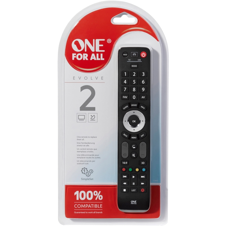 OneForAll ONEFORALL URC7125 - Zwart