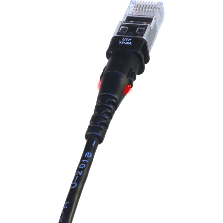 Patchsee ThinPATCH patch cable - 3.1 m - black 3 meter - Zwart