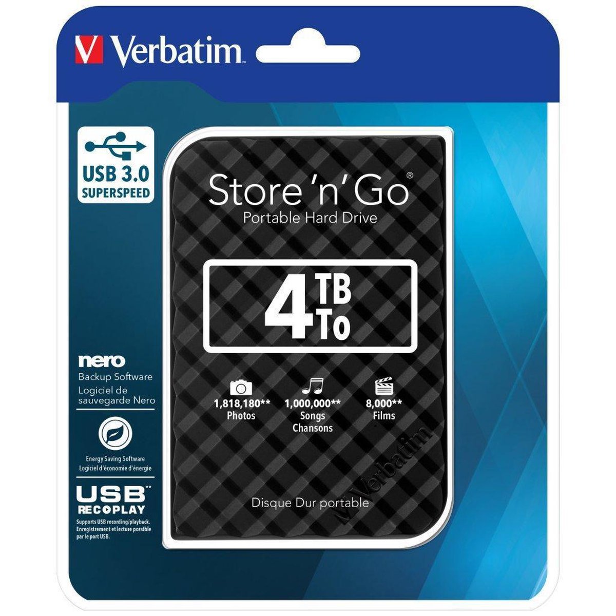 Verbatim Store n Go 2,5" 4TB