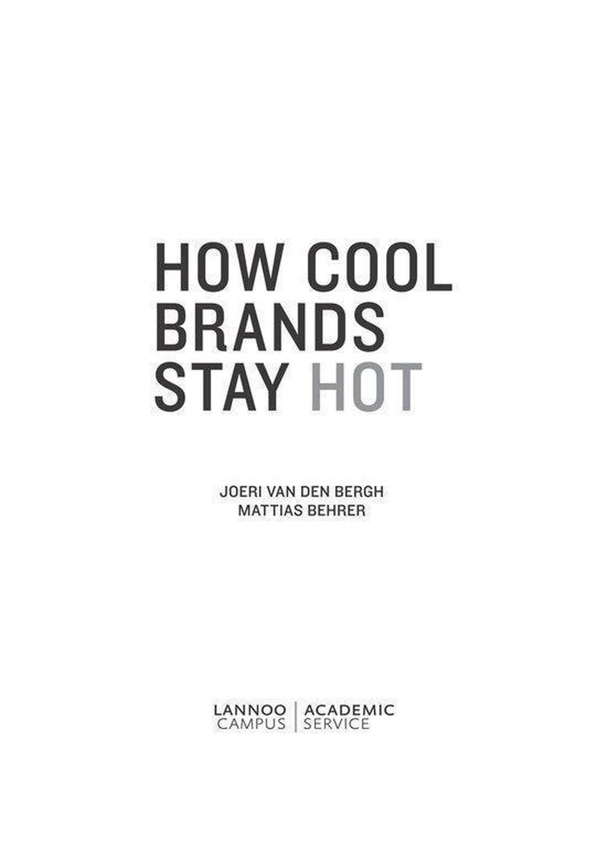 How cool brands stay hot