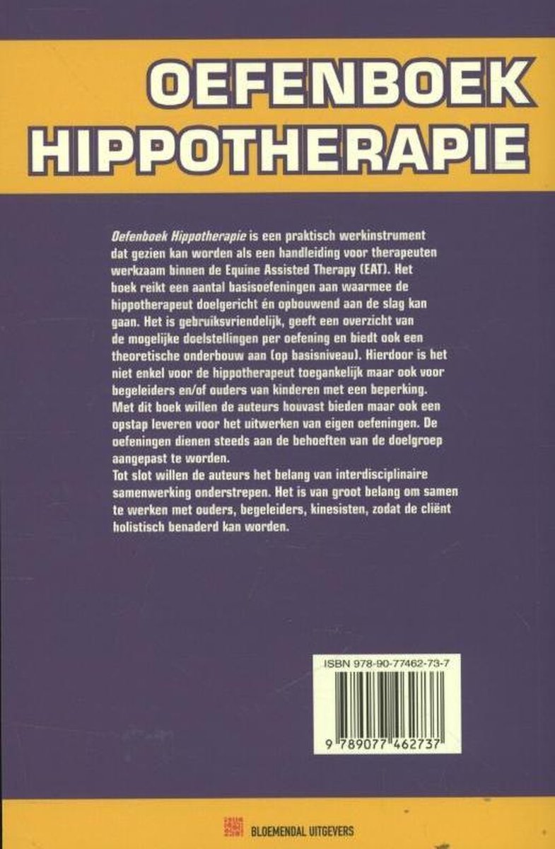 Bloemendal Uitgevers Oefenboek hippothearpie