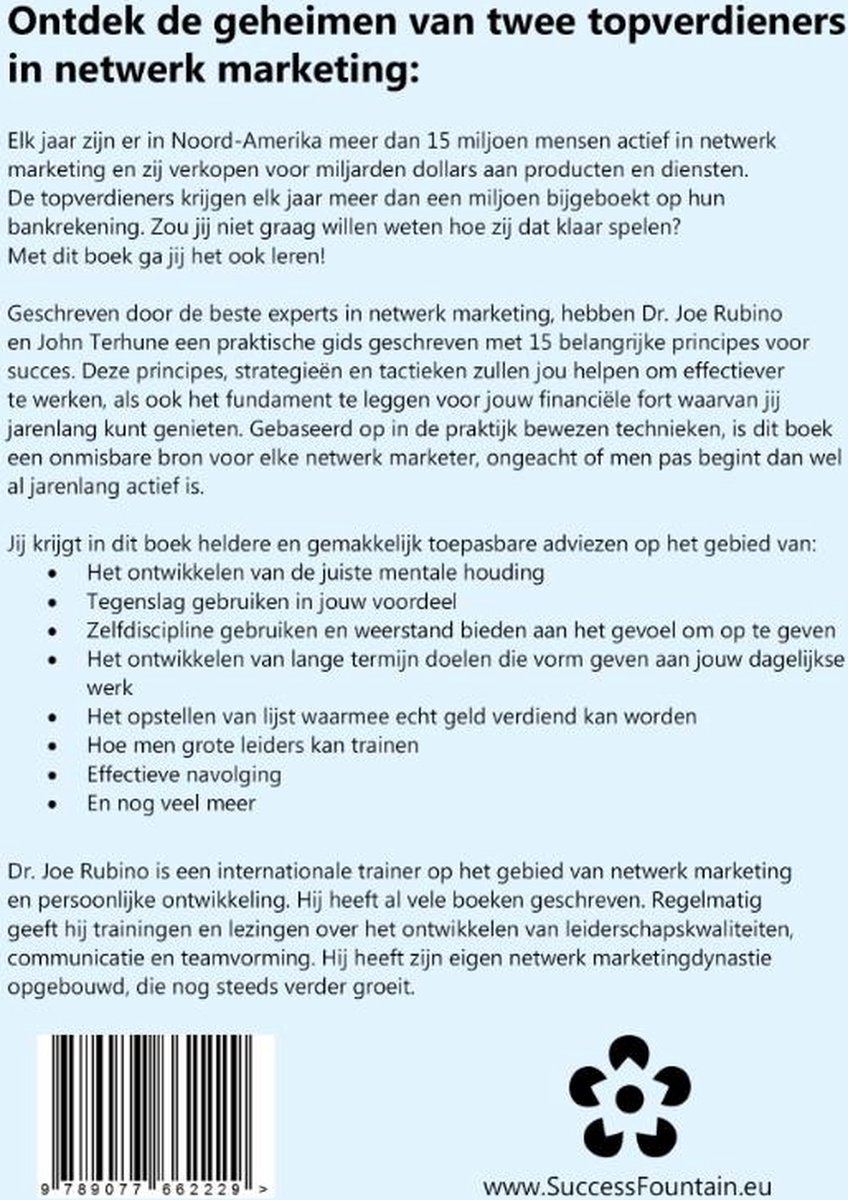 Fountain Of Inspiration 15 Geheimen Die Elke Netwerk Marketer Moet Weten