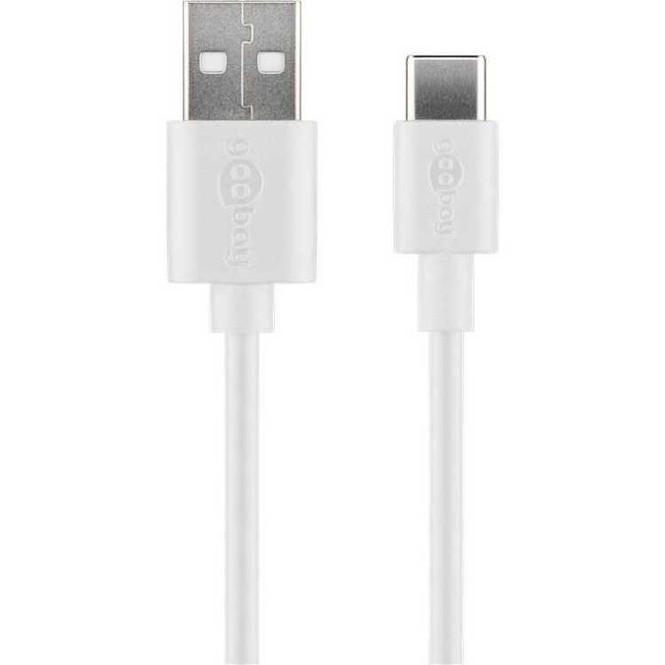Pro Pro USB-A USB-C - 2m - USB 2.0 - Wit