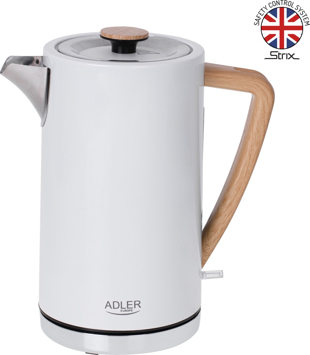 Adler Adler Waterkoker AD 1347w - kettle - white - Wit - 2200 W