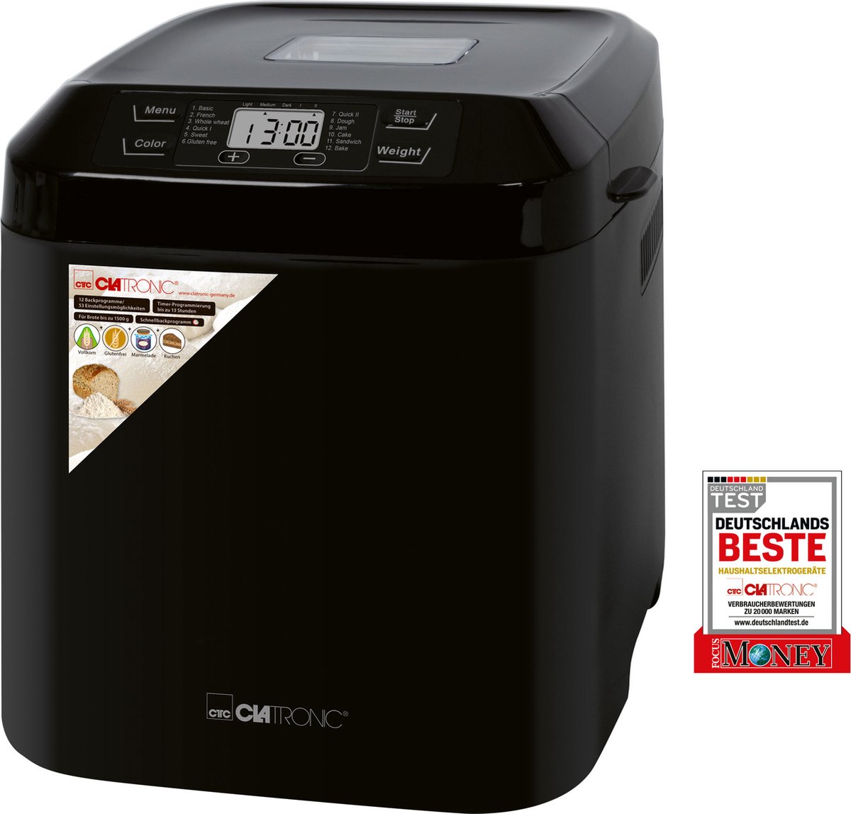 CLATRONIC Clatronic Broodbakmachine BBA 3774 - breadmaker - black