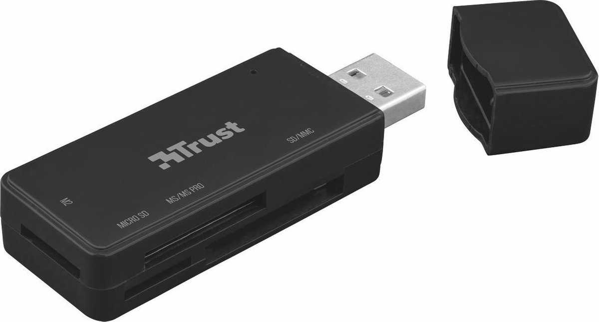 Trust Nanga USB 3.1 Kaartlezer - Negro