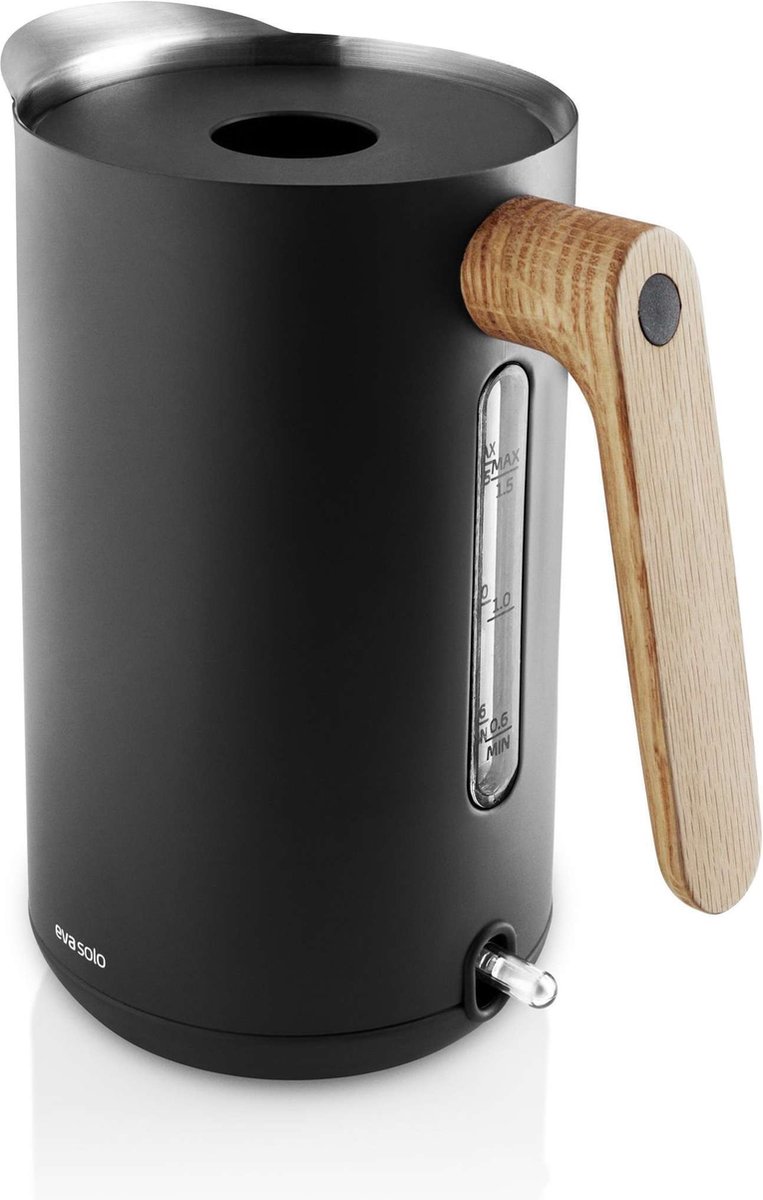 Eva Solo Eva Solo Waterkoker - Nordic Kitchen Electric Kettle 1.5 L Black - Zwart
