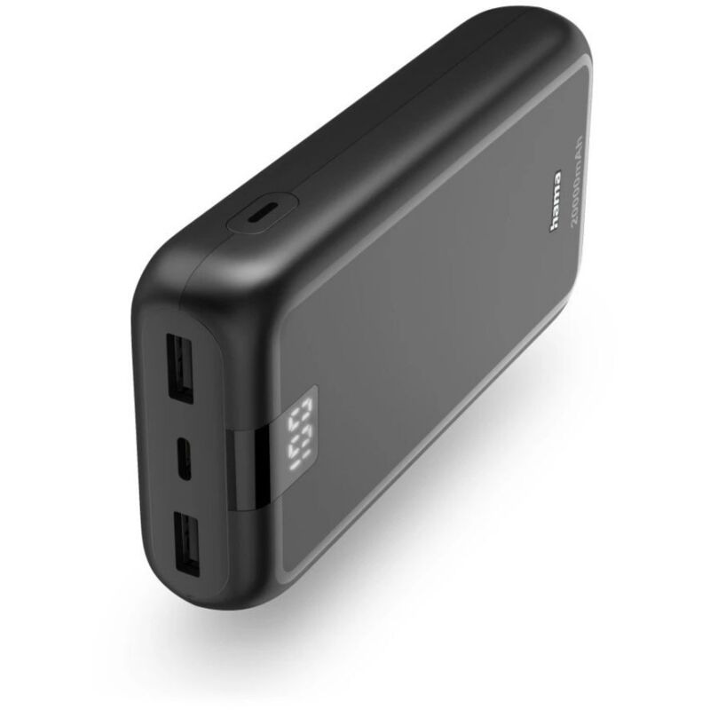 Hama Powerbank 20000 mAh Fast Charge LiPo Anthracite Powerbank 20000 mAh - Grijs
