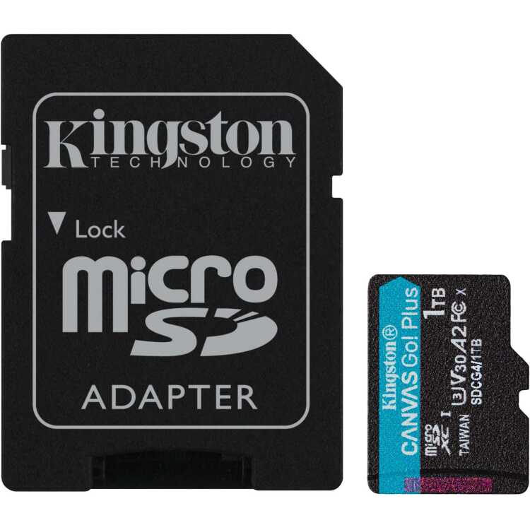 Kingston Canvas Go! Plus microSD/SD - 200MB/s - 1TB