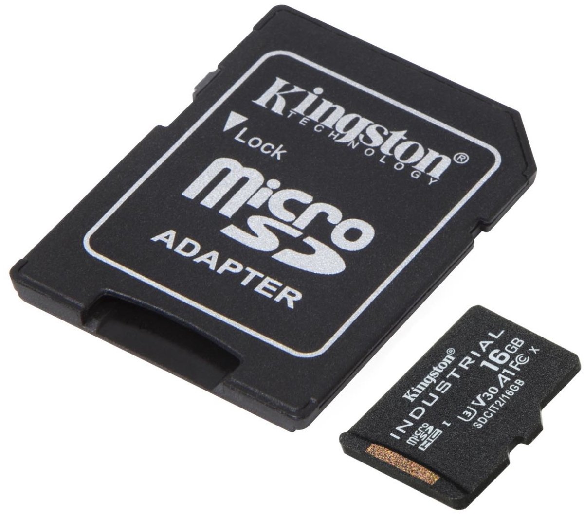 Kingston Industrial microSD/SD - 100MB/s - 16GB