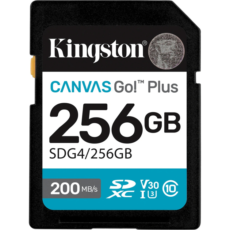Kingston Kingston Canvas Go! Plus SD - 200MB/s - 256GB