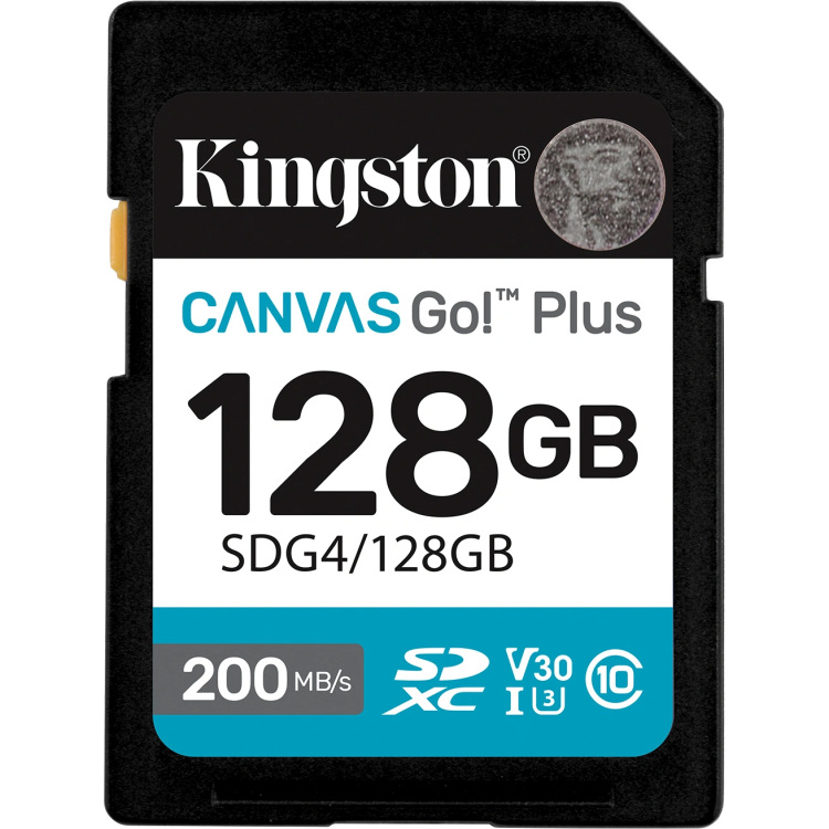 Kingston Kingston Canvas Go! Plus SD - 200MB/s - 128GB