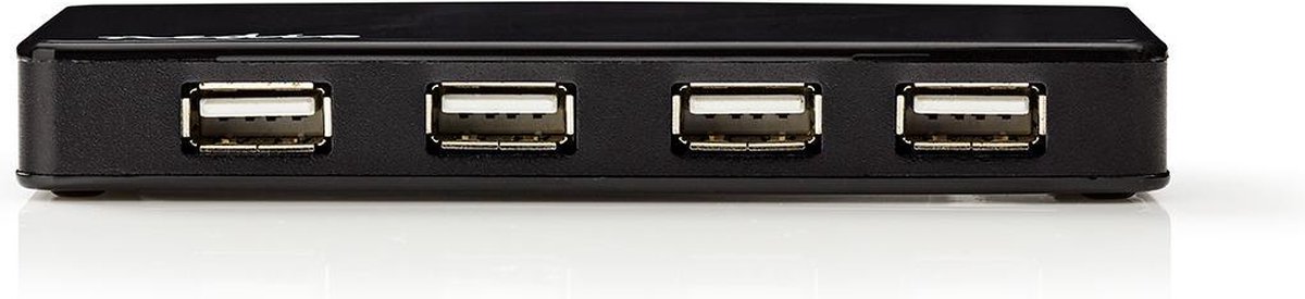 Nedis UHUBU2730BK - hub - 7 ports USB hub - 7 - Zwart