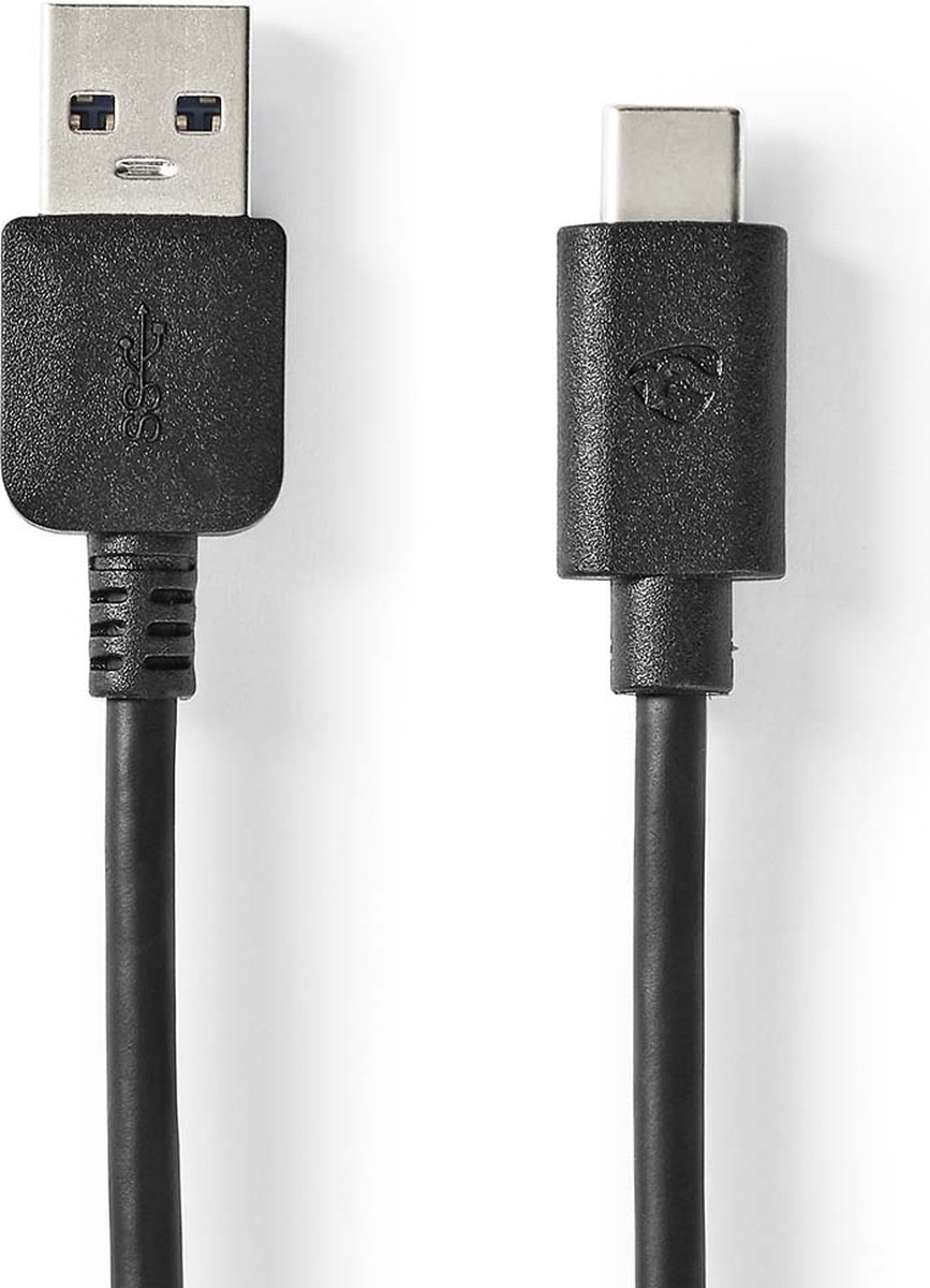 Nedis - USB-C cable - 24 pin USB-C to USB Type A - 1 m - Zwart