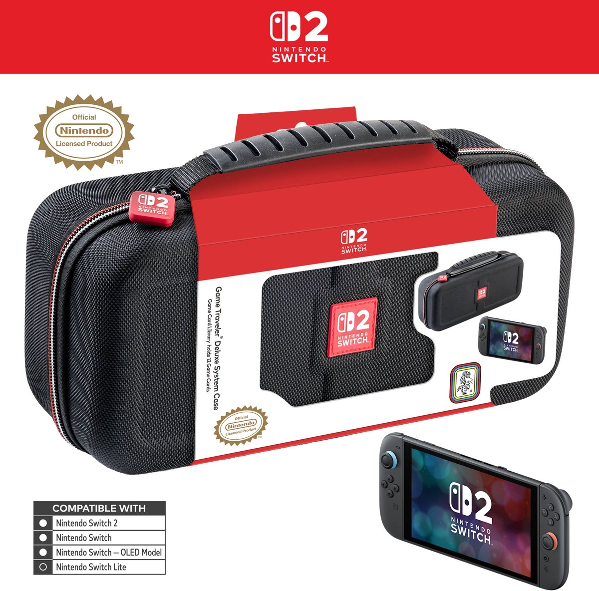 Nintendo Game Traveler: Deluxe Travel Case - Black