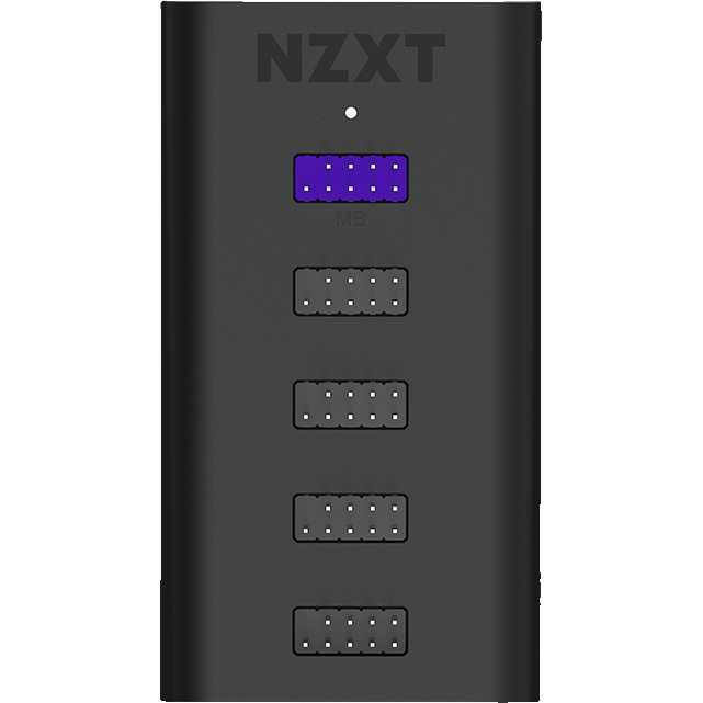 NZXT NZXT Internal USB hub (Gen 3) USB hub - 4 - USB 2.0 - Zwart