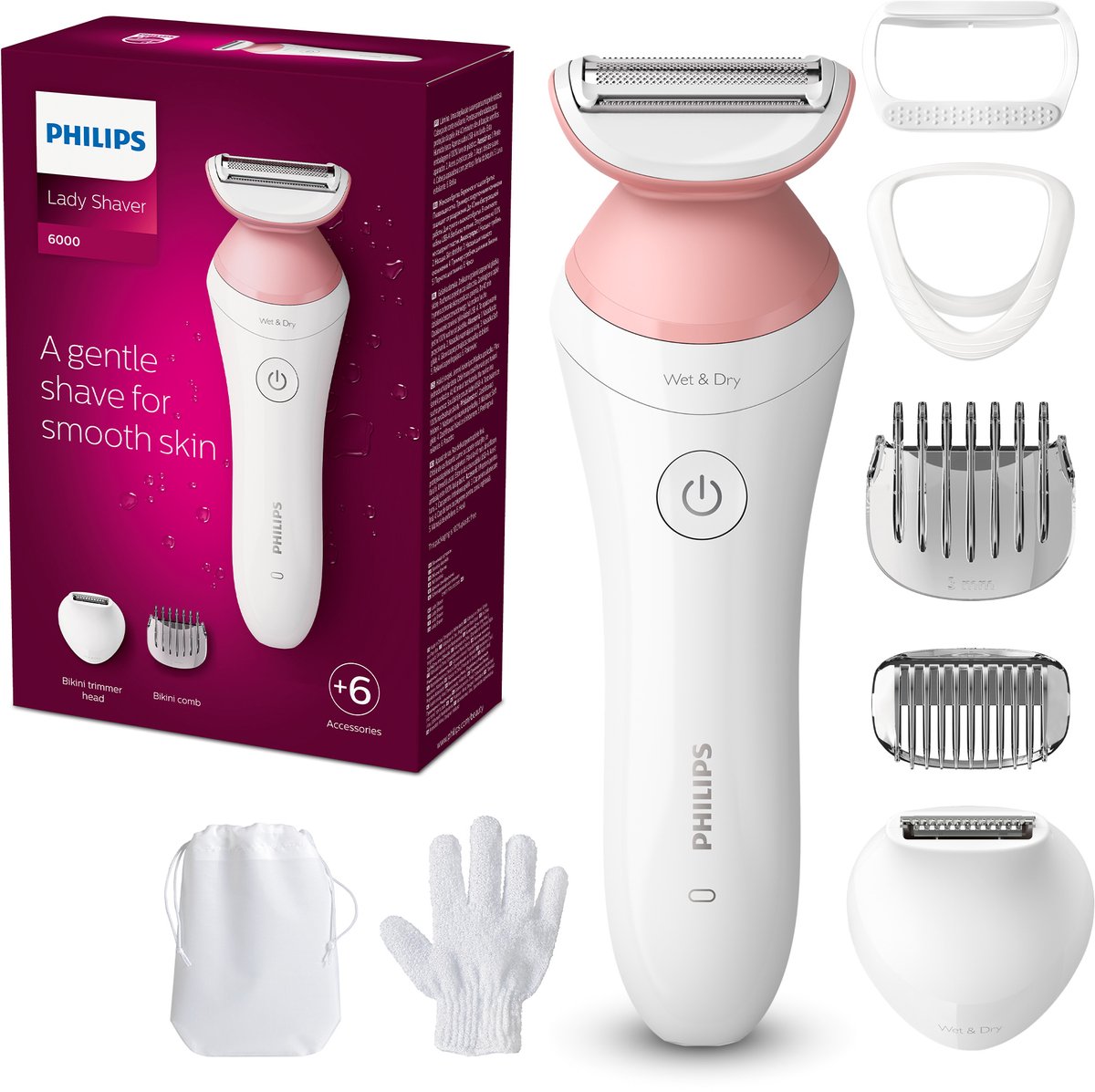 Philips Philips Ladyshaver 6000 Series BRL146/00 - Grijs
