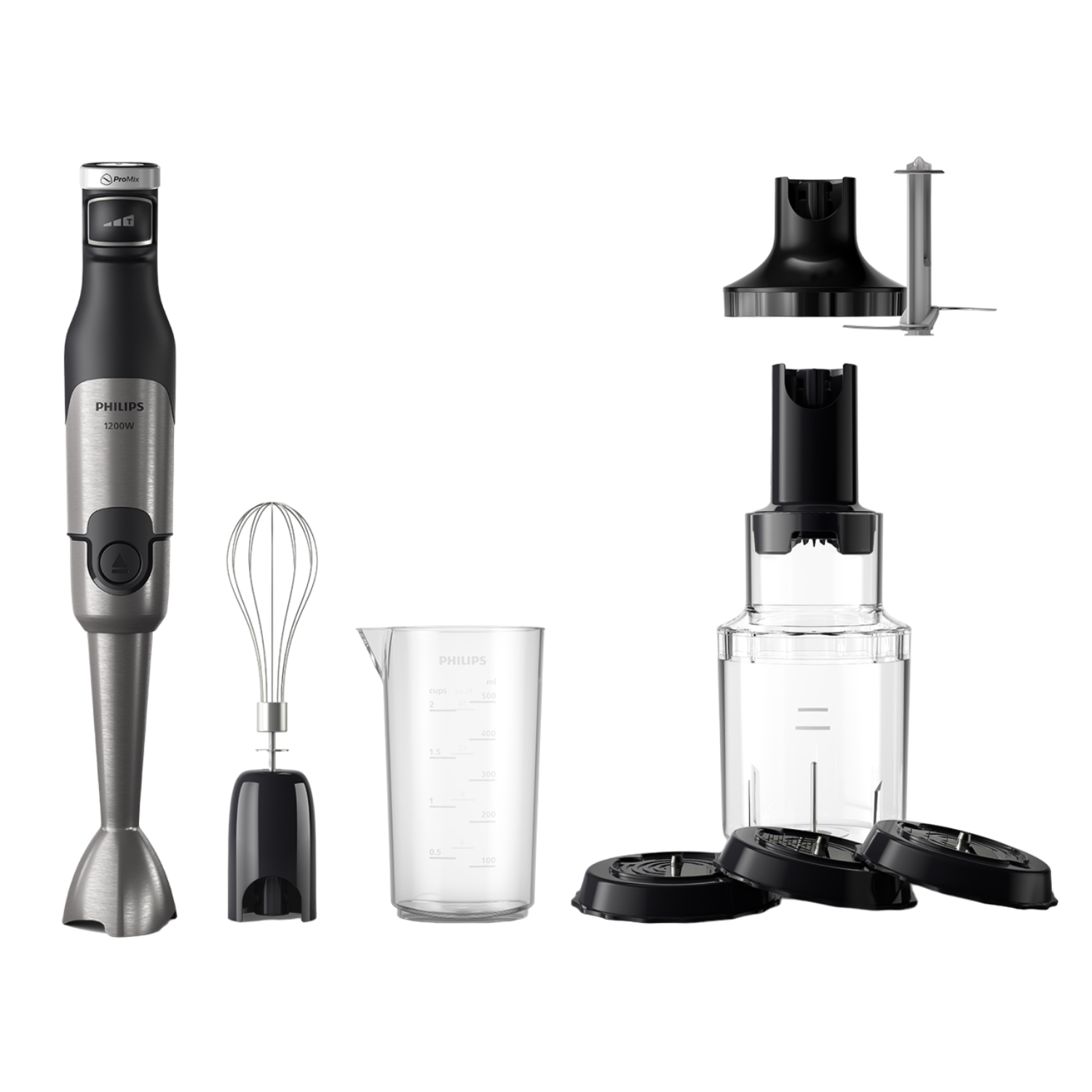 Philips Philips Hand blender Series 5000 HR2684 - hand blender - black - 1200 W - Zwart