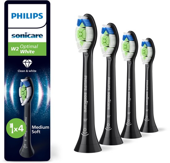 Philips Tandenborstelkoppen Sonicare Optimal Black - 4 pcs