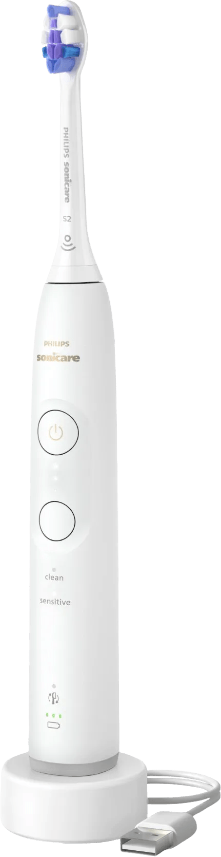 Philips Elektrische tandenborstel Sonicare 6100 series HX7400 - tooth brush - white