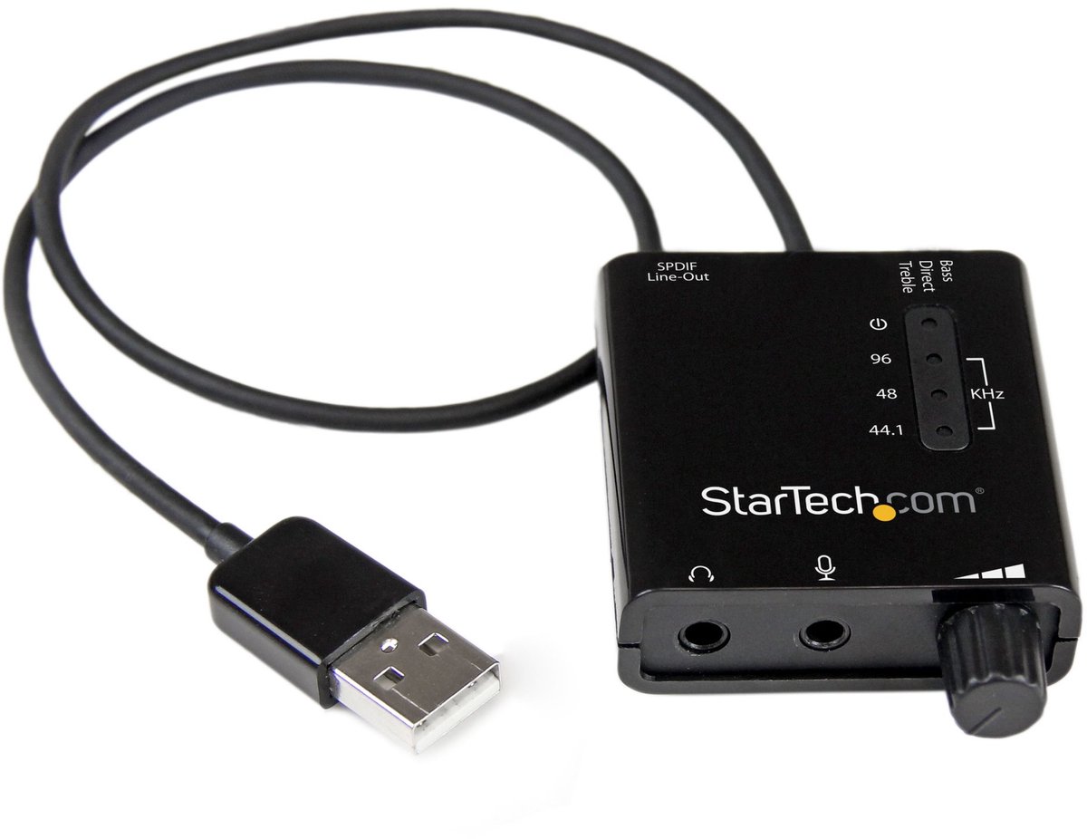 Startech StarTech.com USB Stereo Audio Adapter External Sound Card