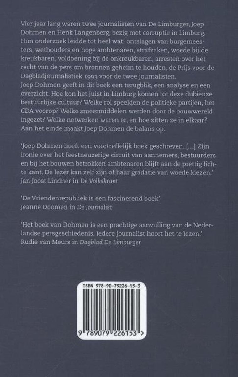 Leon Van Dorp De vriendenrepubliek