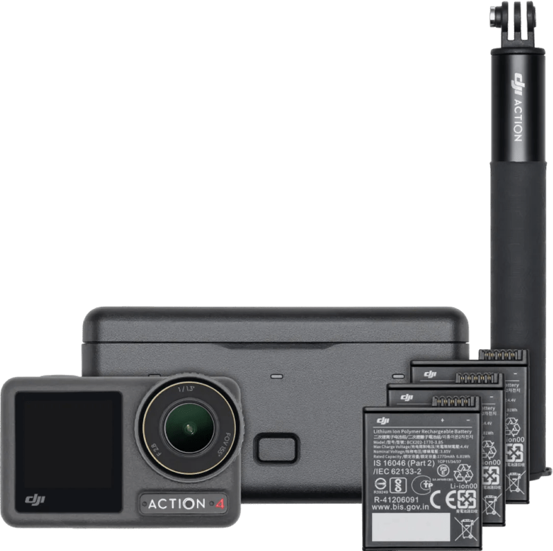 DJI Osmo Action 4 Adventure Combo - Zwart