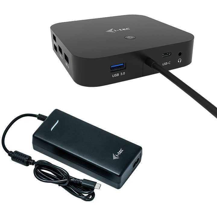 I-TEC USB-C Dual Display Docking station with Stroom Delivery