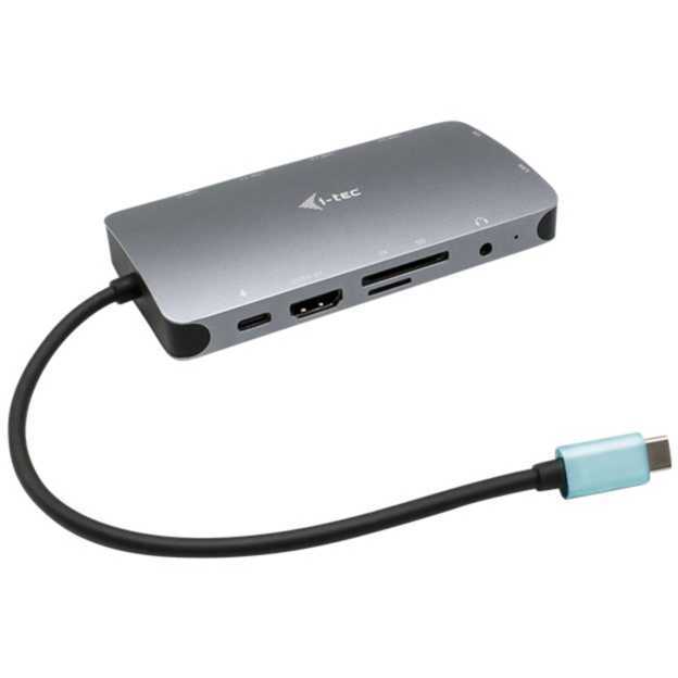 I-TEC I-Tec USB-C Metaal Nano Dock HDMI/VGA with LAN + Stroom Delivery 100 W