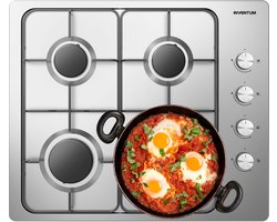 Inventum IKG6011 Gas kookplaat - Silver