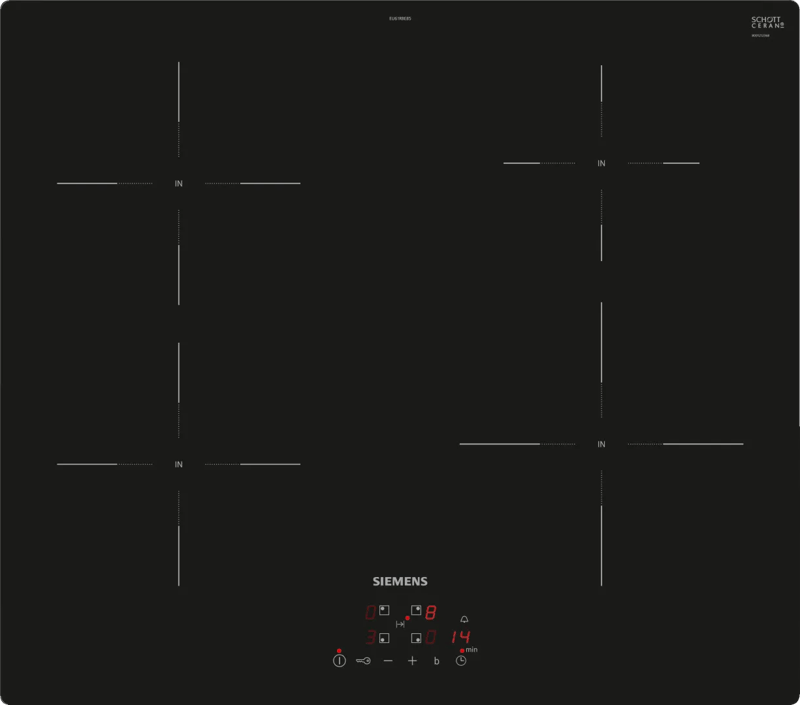 Siemens Siemens EU61RBEB5D Inductie kookplaat - Zwart