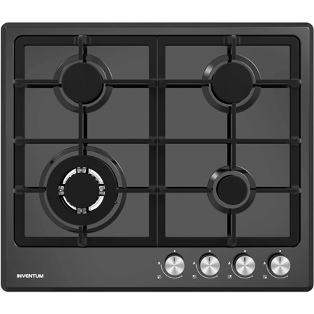 Inventum Inventum IKG6024WGZWA Gas kookplaat - Zwart