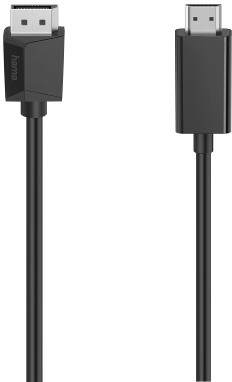Hama Hama ADAPTERKABEL DISPLAYPORT NAAR HDMI 1.50M HDMI kabel - Zwart