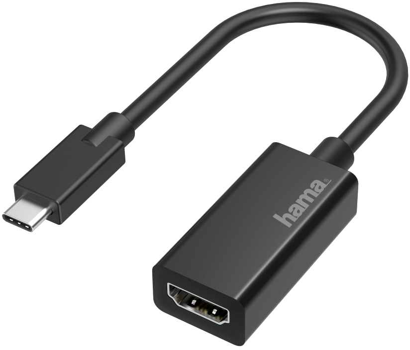 Hama Hama Video-adapter USB-C naar HDMI Ultra-HD 4K HDMI kabel - Zwart