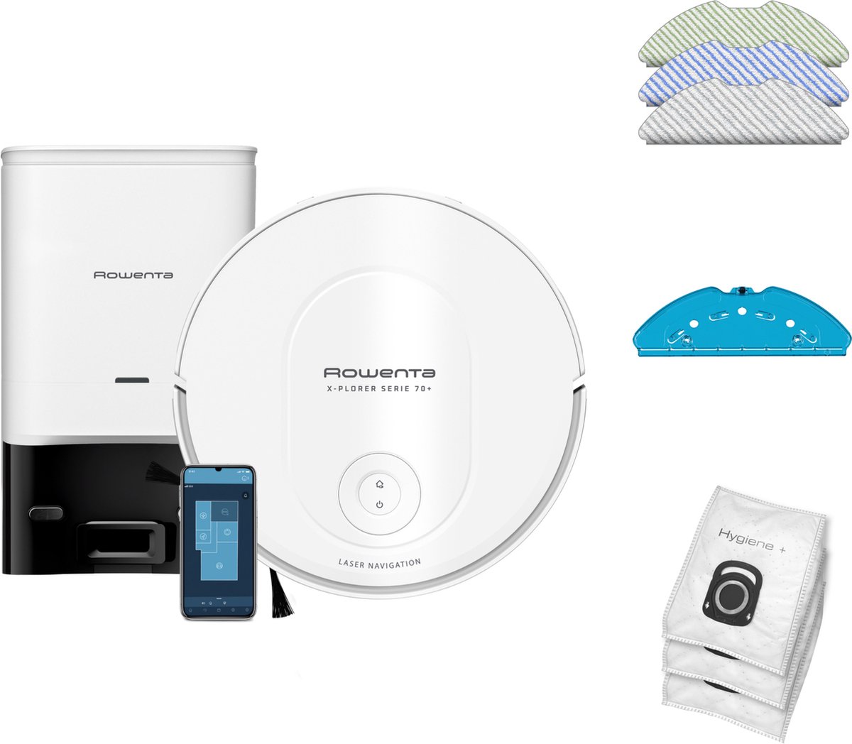 Rowenta RR8497 X-PLORER SERIE 70+ Robot stofzuiger Wit