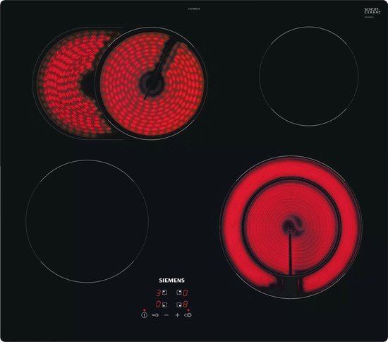 Siemens ET61RBNA1E Keramische kookplaat - Zwart