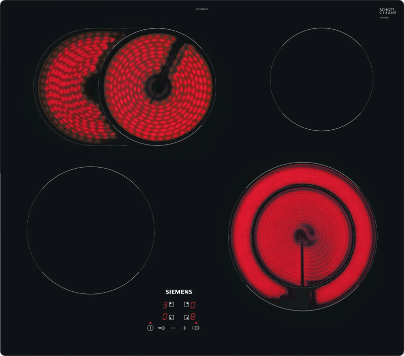 Siemens Siemens ET61RBNA1E Keramische kookplaat - Zwart