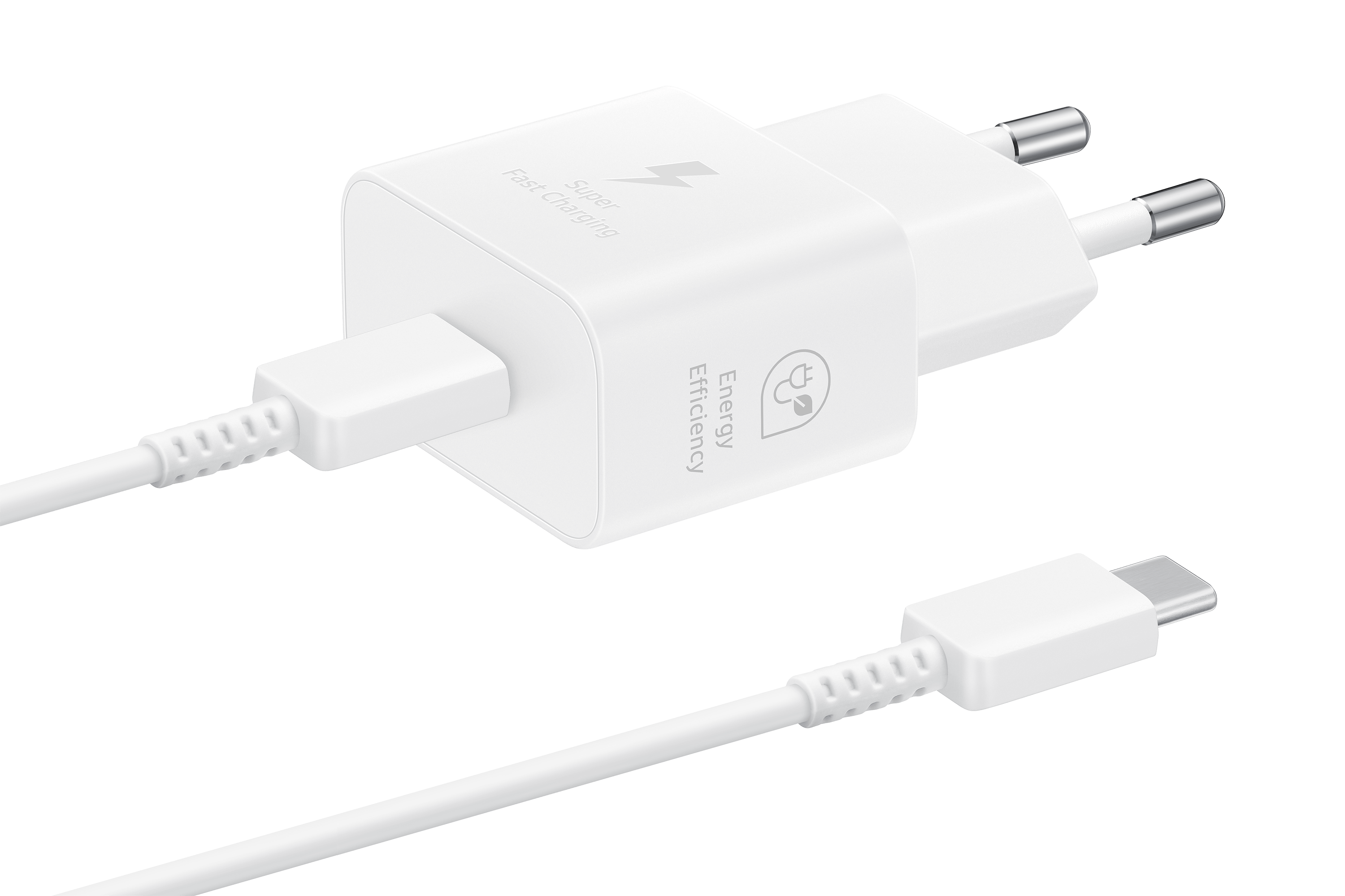 Samsung Samsung 25W Power Adapter met USB-C naar USB-C kabel Oplader Wit