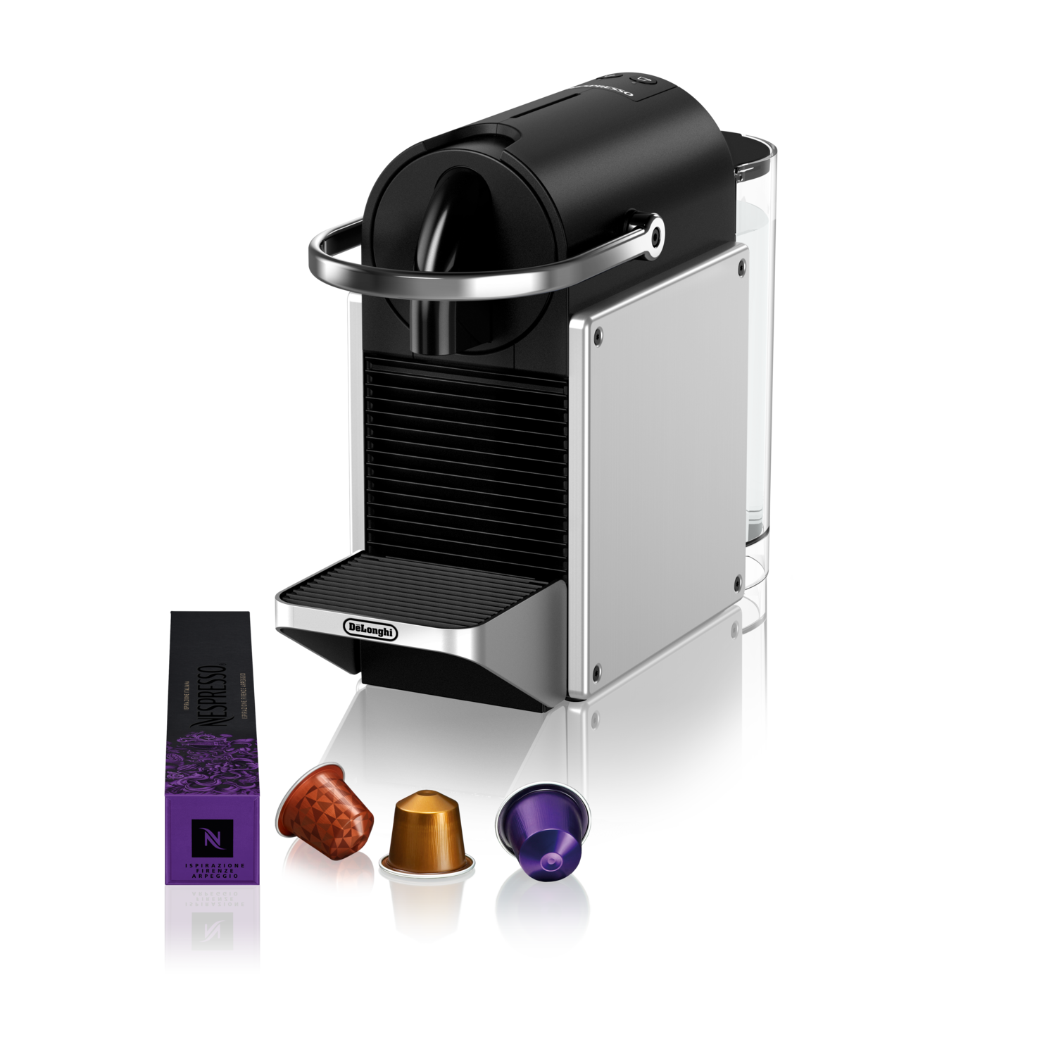 DeLonghi De'Longhi Nespresso Pixie Refresh EN127.S Nespresso Zilver - Silver
