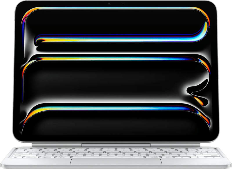 Apple Magic Keyboard voor iPad Pro 11-inch (2024) - Nederlands Tablethoesje Wit