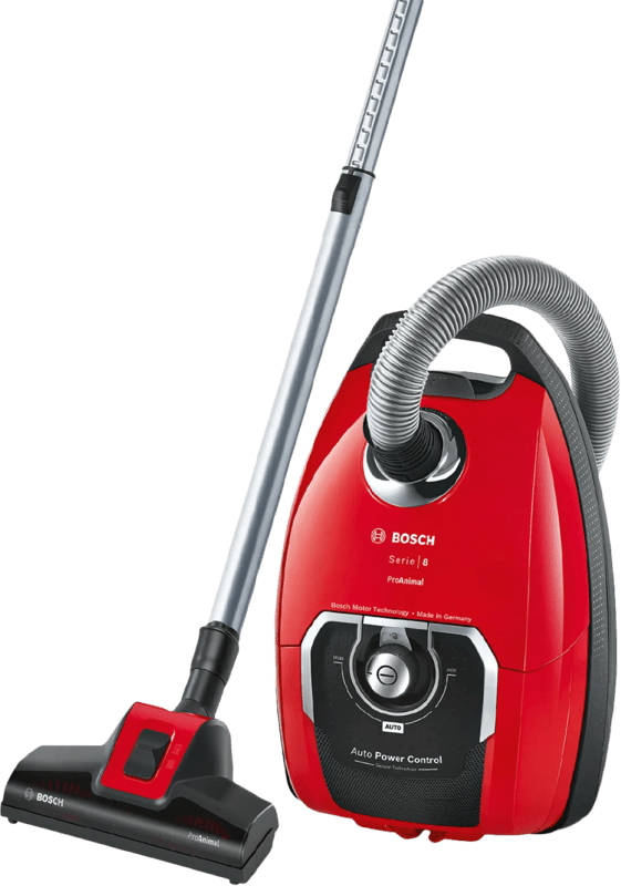 Bosch BGB8PET3A Stofzuiger met zak - Rood