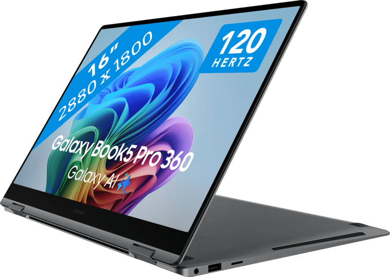 Samsung Samsung Galaxy Book5 Pro 360 OLED Copilot+ PC (NP960QHA-KG2NL) -16 inch 2-in-1 laptop - Grijs