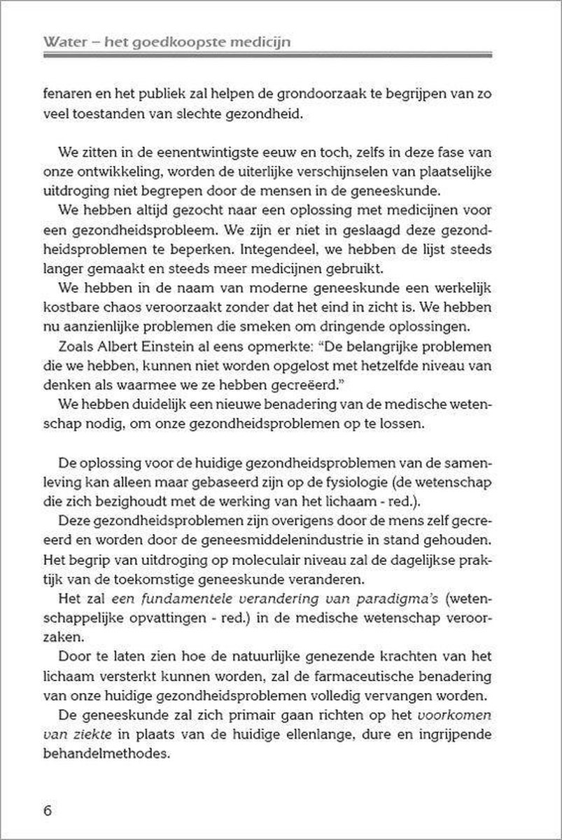 Succesboeken Water, het goedkoopste medicijn