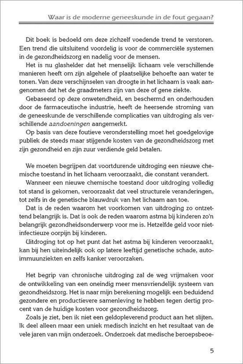 Succesboeken Water, het goedkoopste medicijn